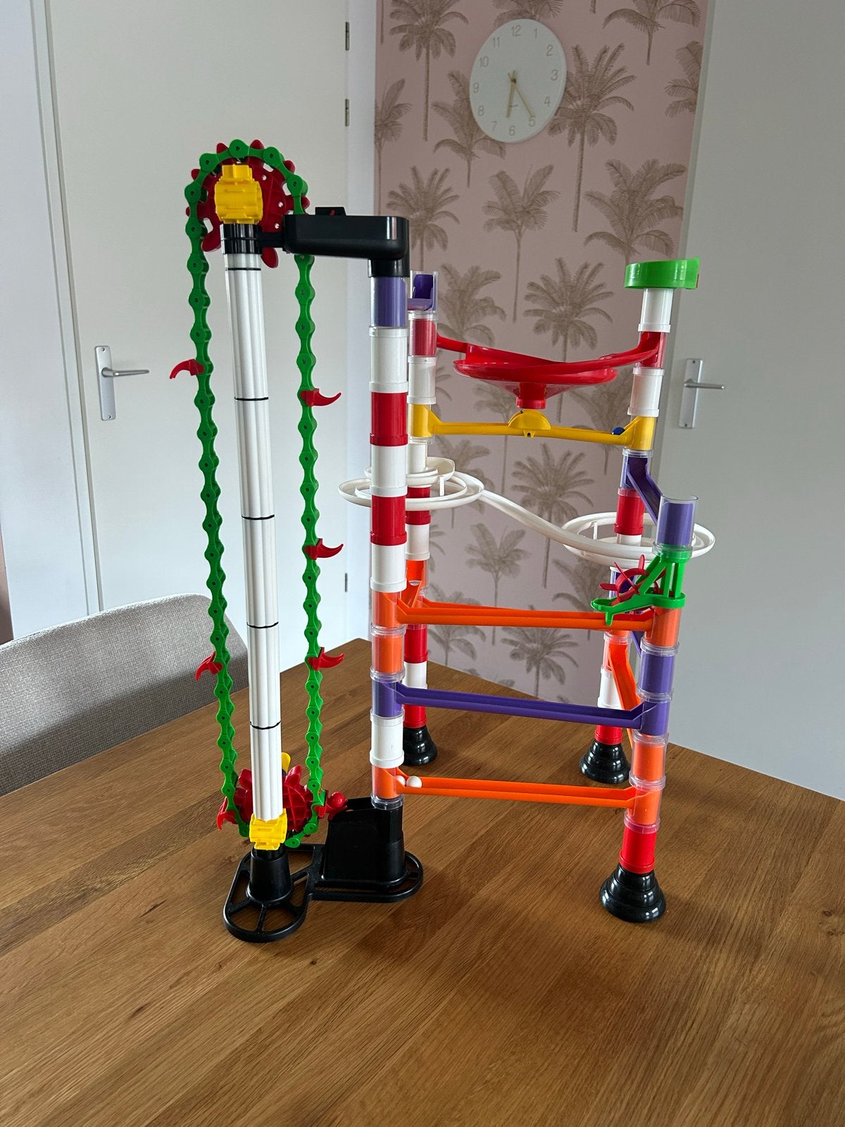 Quercetti Migoga Elevator knikkerbaan met lift, Kinderen en Baby's, Ophalen of Verzenden, Zo goed als nieuw, Jongen of Meisje