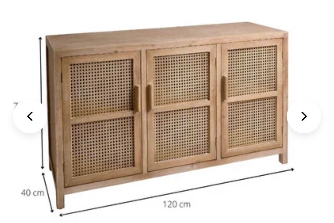 Xenos Bandung Dressoir - Zo goed als nieuw!, Ophalen, 100 tot 150 cm, Zo goed als nieuw, 25 tot 50 cm