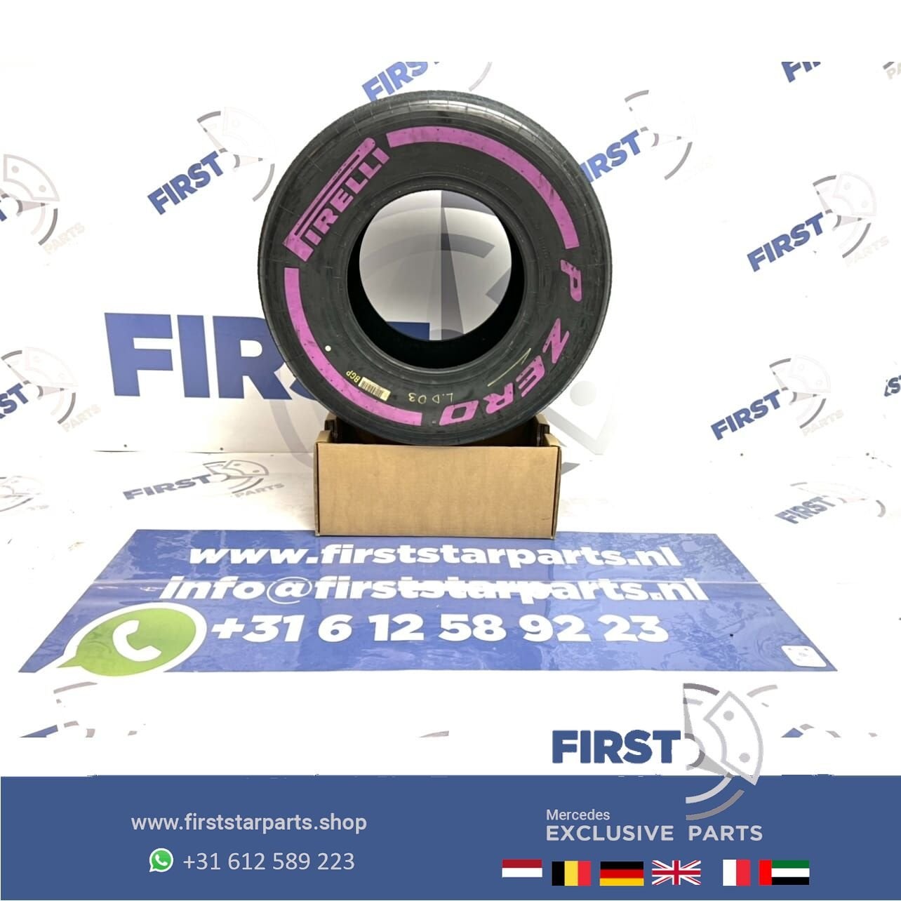 ORIGINELE FORMULE 1 Pirelli P ZERO BAND F1 SLICK PAARS ULTRA, Verzamelen, Gebruikt, -, -, Ophalen of Verzenden