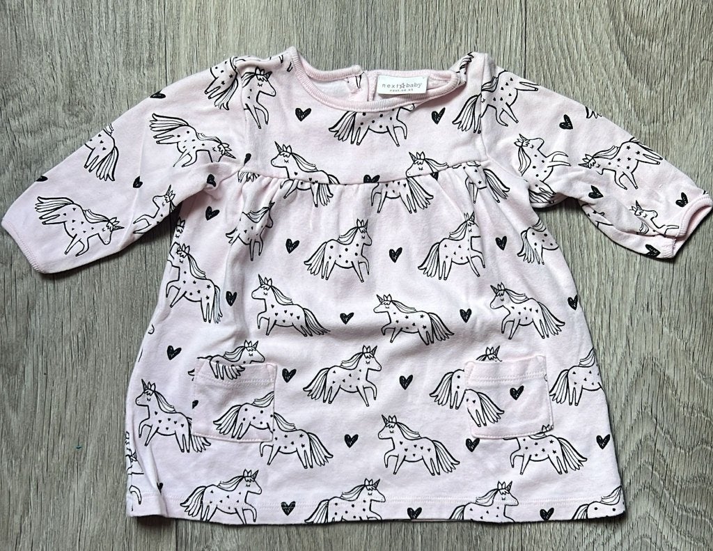 NEXT jurk maat 62 unicorn, Jurkje of Rokje, Zo goed als nieuw, Next, Verzenden