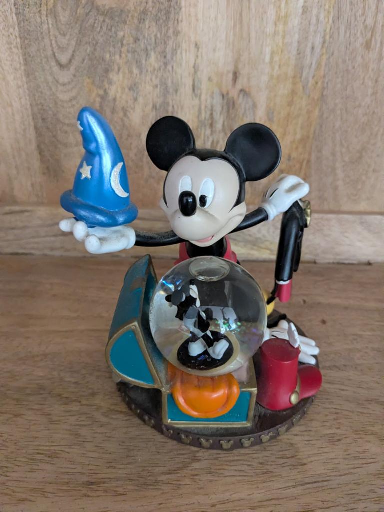 Disney Mickey Mouse Fantasia Sneeuwbol Beeldje, Ophalen, Gebruikt