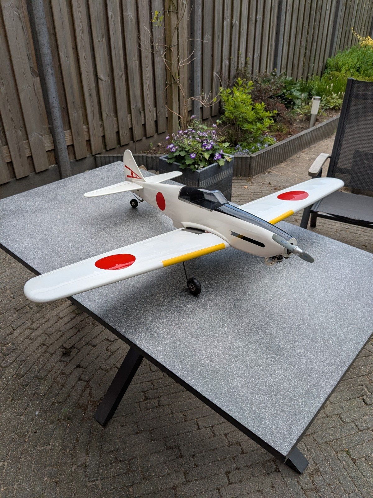hien Ki-61 warbird os max 25 FSR *** 75,- ***, Hobby en Vrije tijd, Ophalen, Gebruikt, Nitro