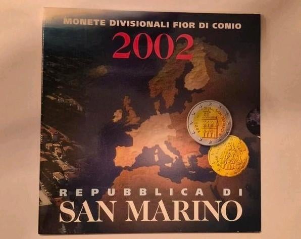 San Marino Euro Muntset 2002 FDC, Ophalen of Verzenden, San Marino, Overige waardes, Setje