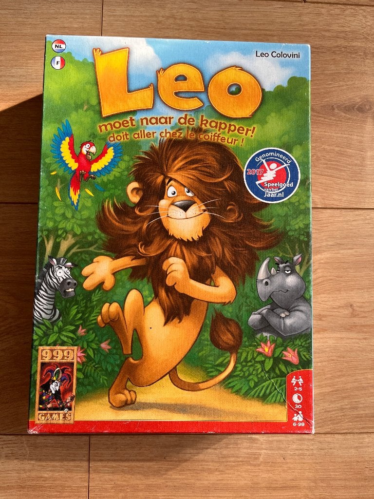 Spel - Leo moet naar de kapper!, Hobby en Vrije tijd, Gezelschapsspellen | Bordspellen, Vijf spelers of meer, Ophalen of Verzenden