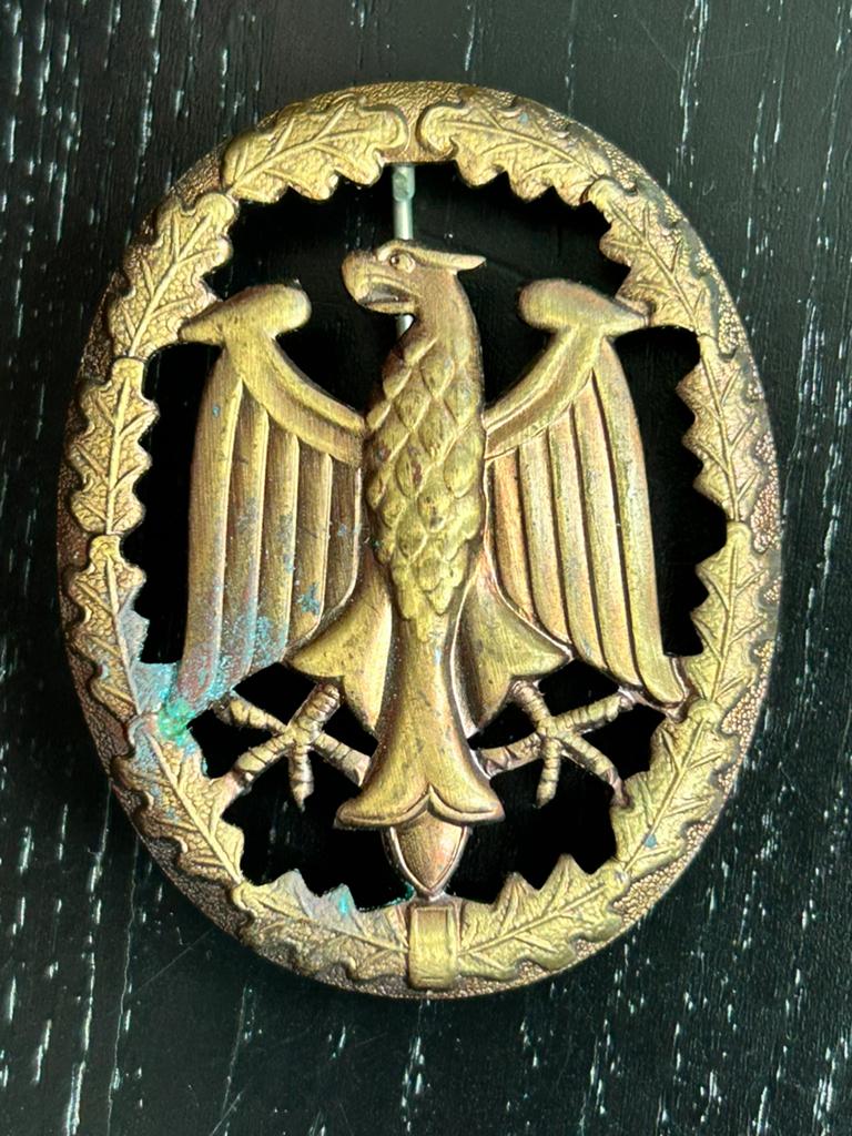 Duitse Bundeswehr Leistungsabzeichen in Brons, Verzamelen, Ophalen of Verzenden, Landmacht, Duitsland, Lintje, Medaille of Wings