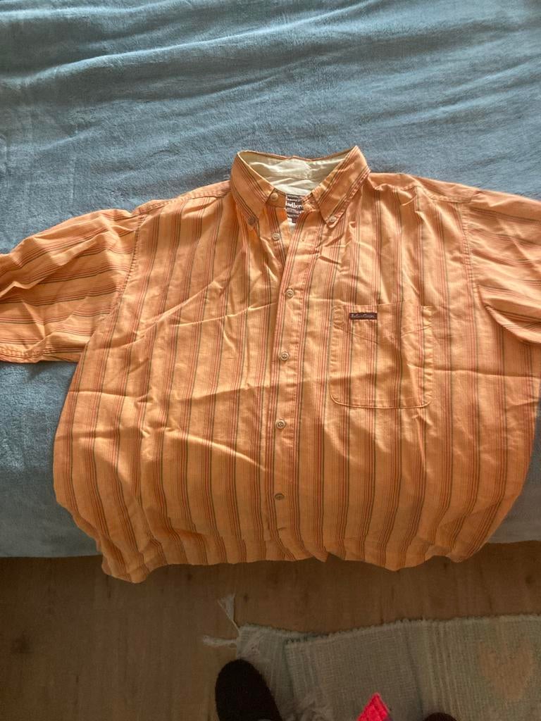 Vintage Marlboro Classics overhemd XL, Ophalen of Verzenden, Gedragen, Oranje
