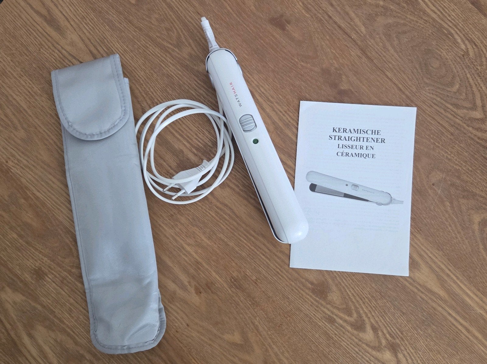 Keramische stijltang met hoes en gebruiksaanwijzing, Ophalen of Verzenden, Zo goed als nieuw, Krultang of Stijltang