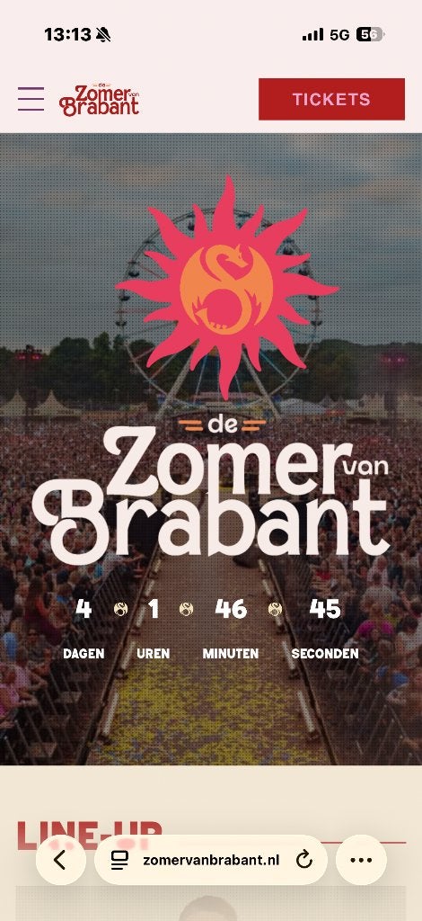 Festival kaartje, Twee personen