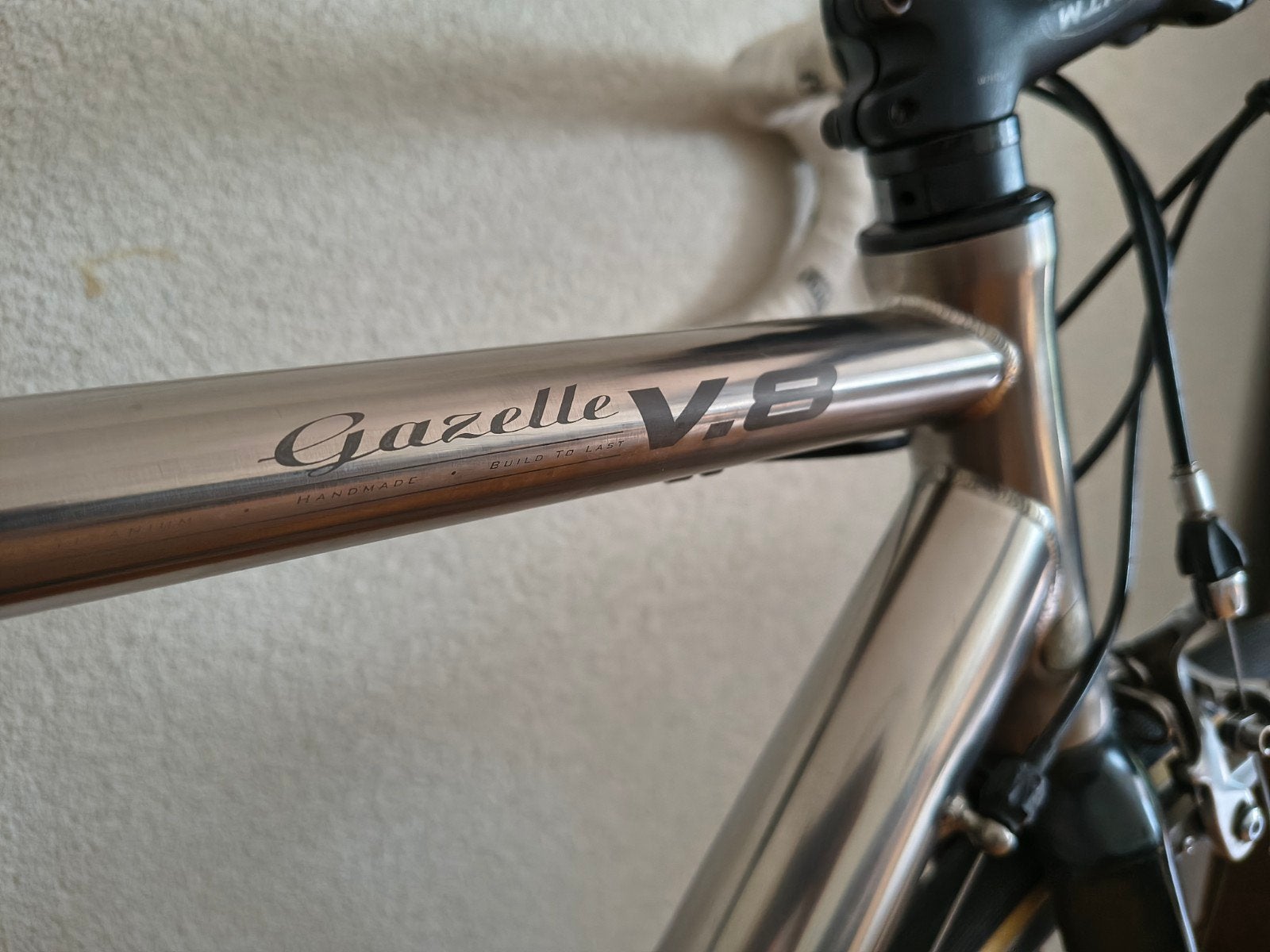 Gazelle V8 Racefiets - Titanium frame, Ultegra groep, Fietsen en Brommers, 28 inch, Gebruikt, Meer dan 20 versnellingen, Gazelle