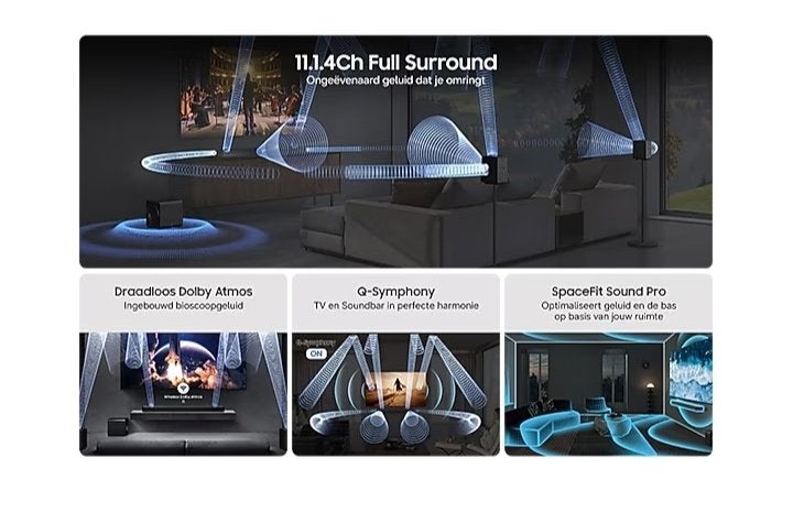 Samsung soundbar Q990F, Ophalen, Bluetooth, Nieuw