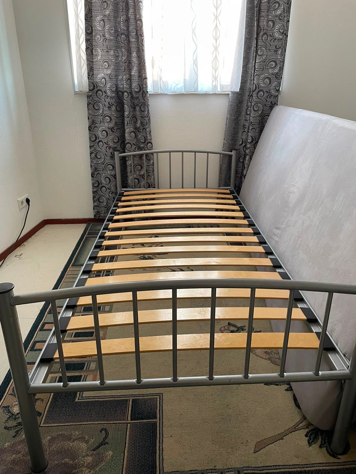 2 losse eenpersoonsbedden / stapelbed incl. lattenbodems, Ophalen, Gebruikt, 90 cm, Eenpersoons
