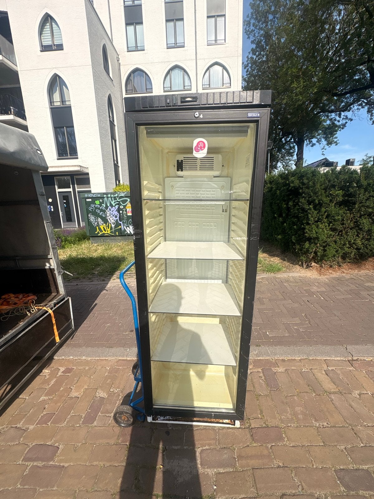 Hoge koelkast te huur - Ideaal voor evenementen!, 200 liter of meer, 60 cm of meer, Zonder vriesvak, Gebruikt