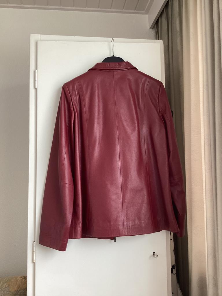Leren jas, Ophalen of Verzenden, Zo goed als nieuw, Rood