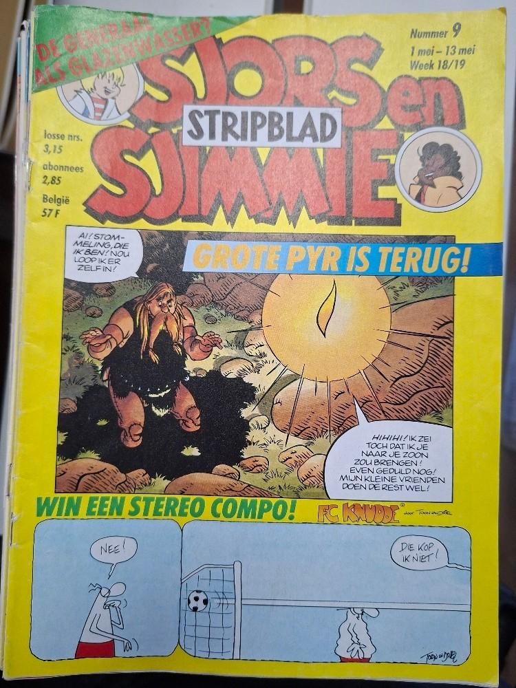 Sjors en Sjimmie Stripblad - stapel, Meerdere stripboeken, Ophalen of Verzenden, Gelezen