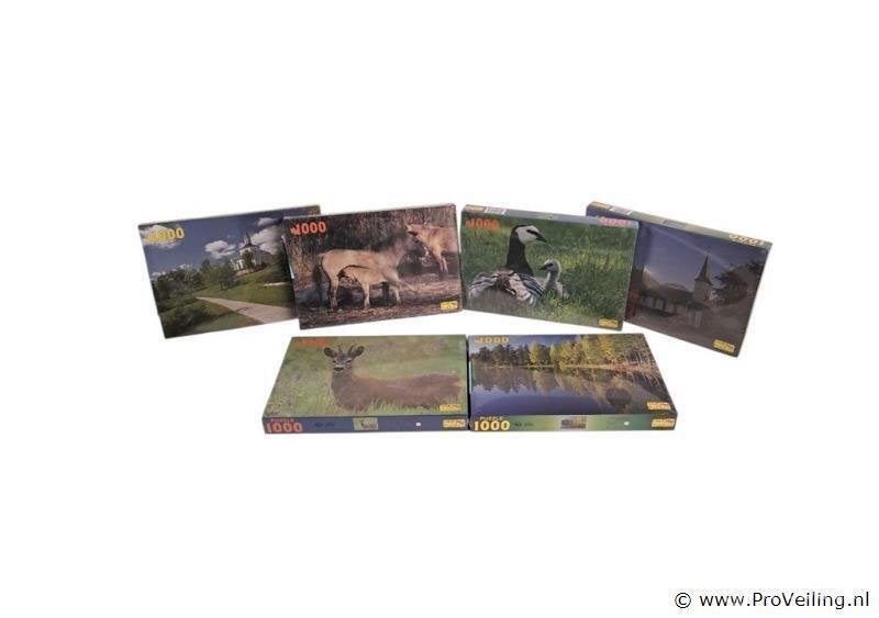 Online Veiling: 6x puzzel 1000 stuks, Nieuw