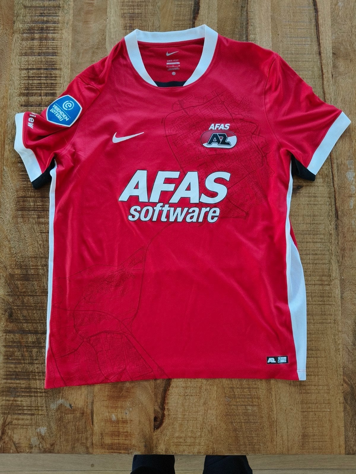 AZ Thuisshirt Lewis Schouten #24 - Gedragen & Gesigneerd, Groter dan maat XL, Ophalen of Verzenden, Zo goed als nieuw, Shirt