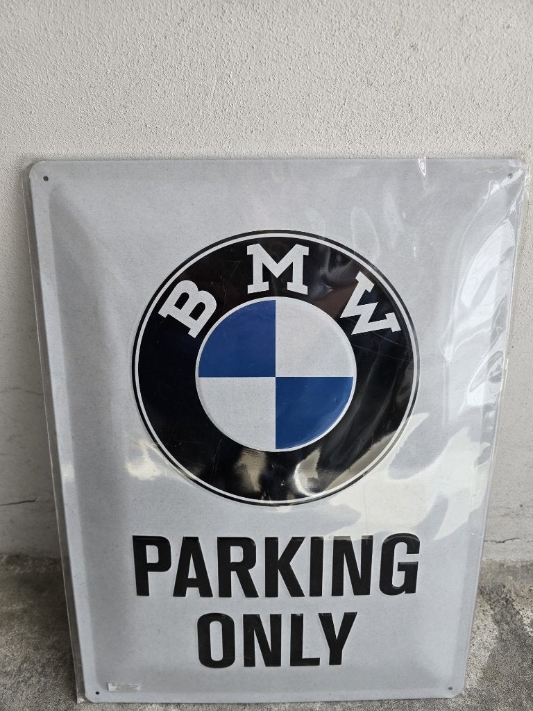 BMW “Parking Only” metalen bord (nieuw), Ophalen of Verzenden, Nieuw