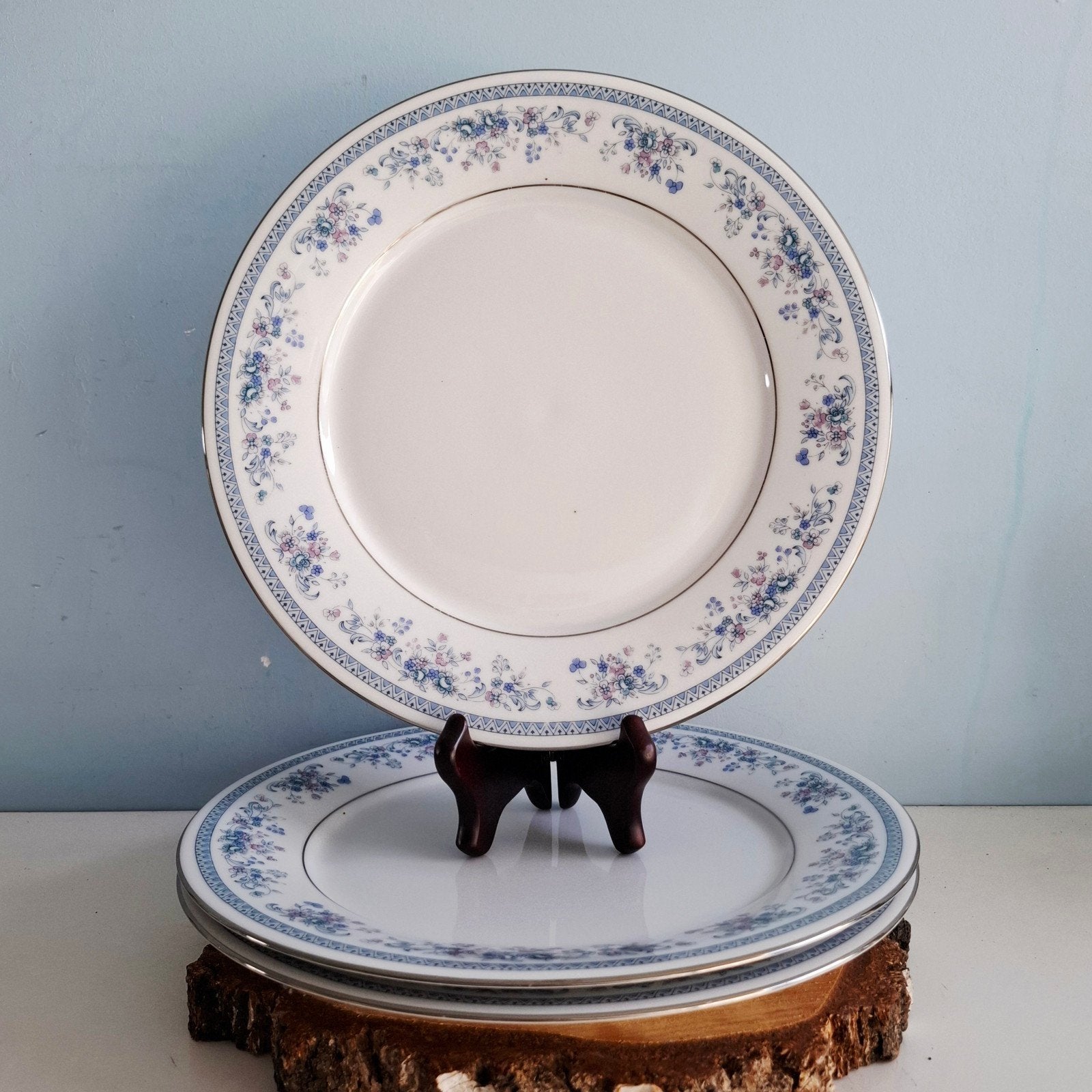Laklain Dankotuwa Porcelain 'Angel', 3 dinerborden, Ophalen of Verzenden