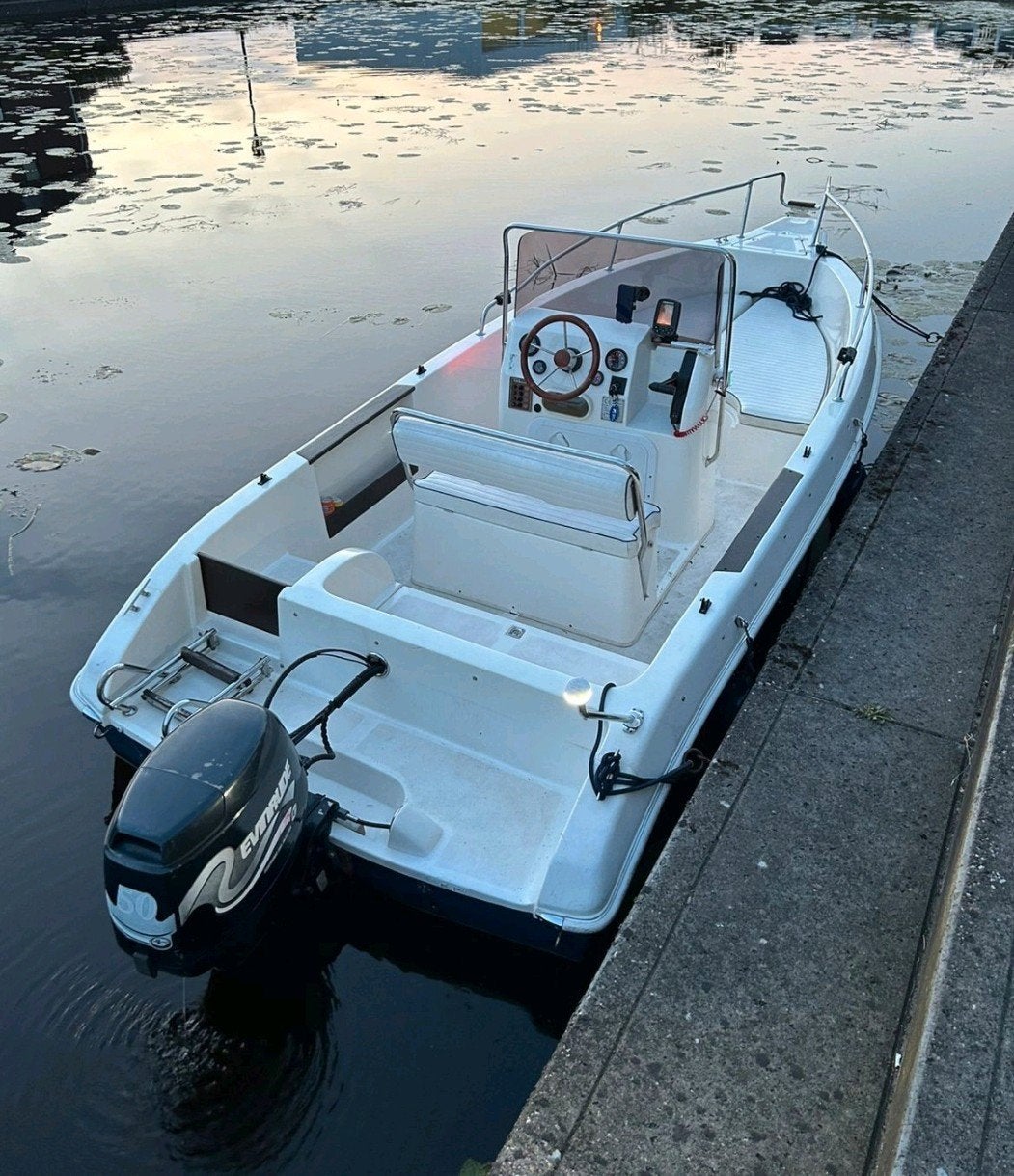 CAD 18 Open Consoleboot met Evinrude 50 PK EFI + kanteltrail, Watersport en Boten, Ophalen, Overige merken, Gebruikt, Viertaktmotor