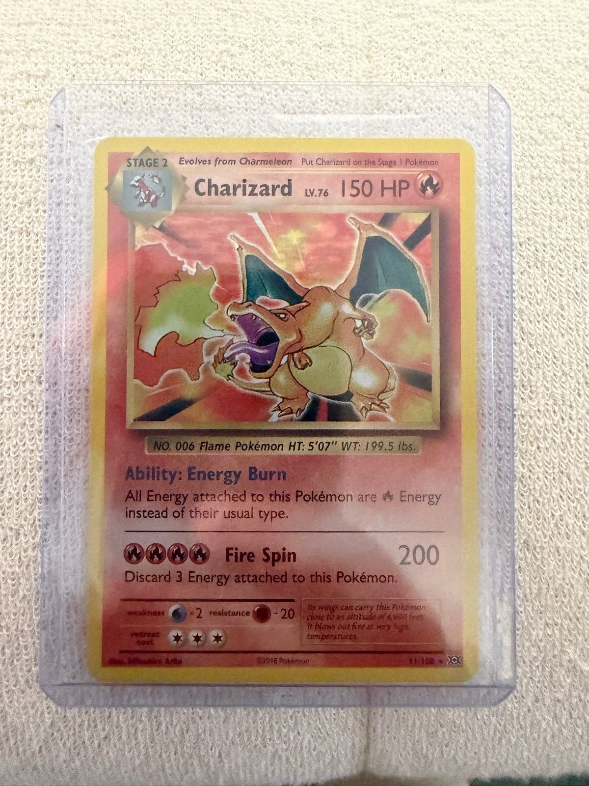 Charizard Pokémon kaart - Holo MINT, Hobby en Vrije tijd, Verzamelkaartspellen | Pokémon, Ophalen of Verzenden, Gebruikt, Losse kaart
