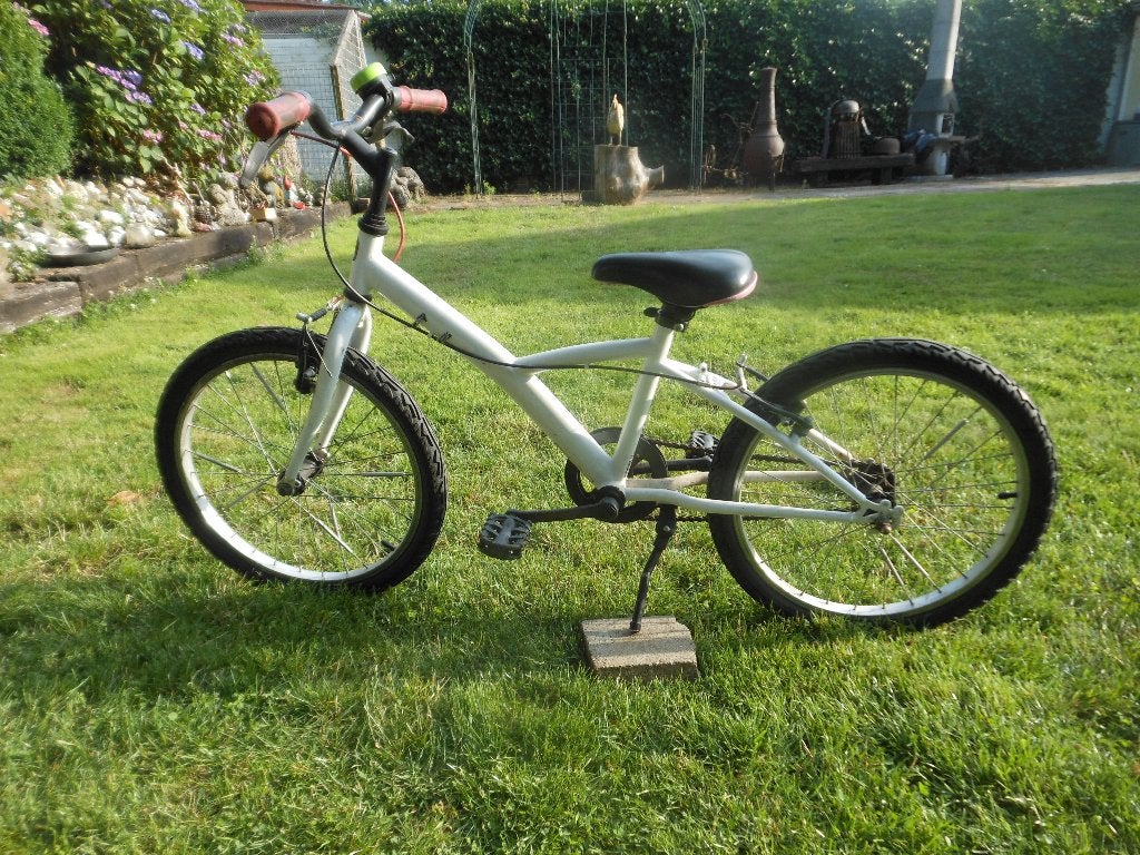 Witte 20 inch kinderfiets - Misti Girl 300, Ophalen, 20 inch of meer, Gebruikt, Velgrem