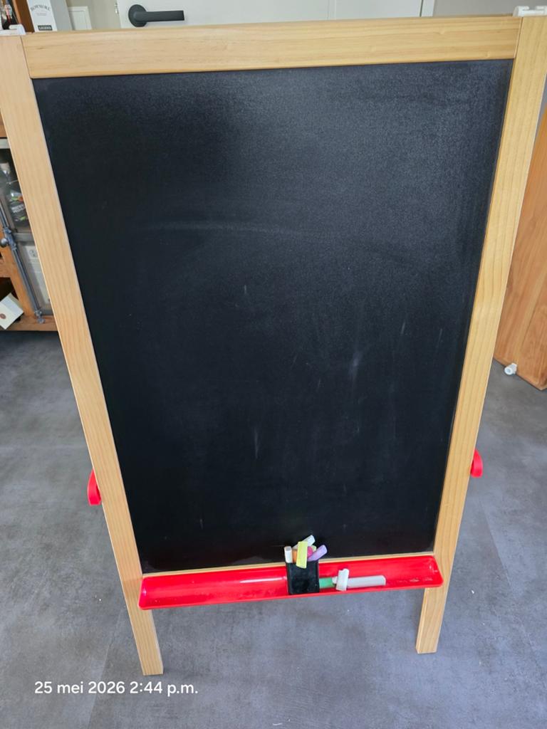 Ikea schoolbord en krijtbord met tekenrol en krijt, Diversen, Schoolborden, Ophalen, Krijtbord