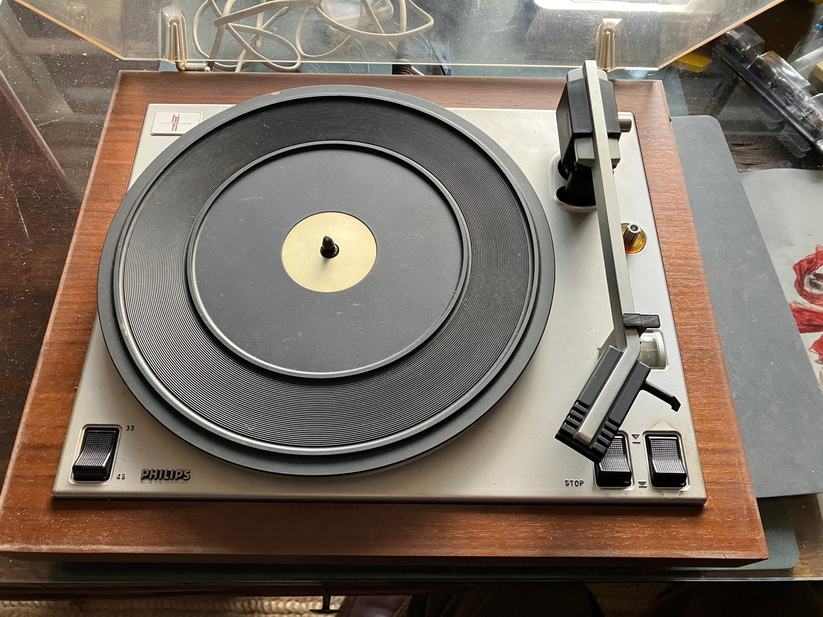 Philips platenspeler, Ophalen