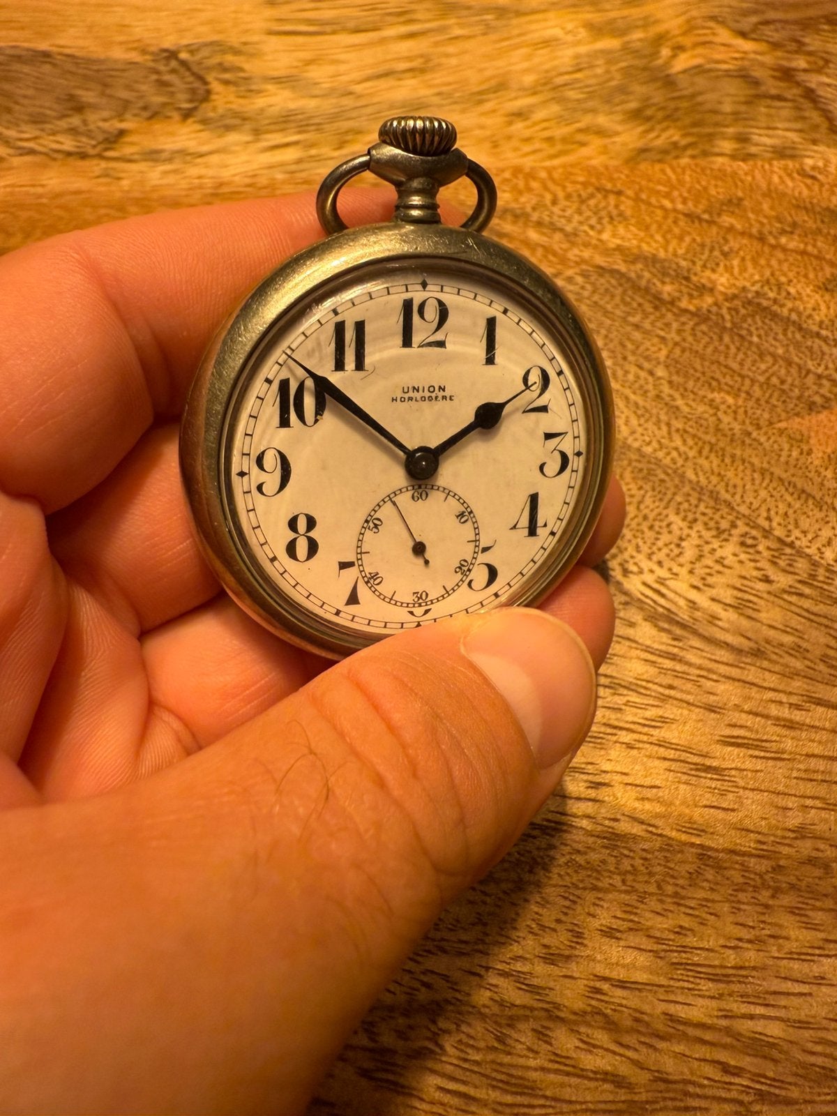 Union zakhorloge, Sieraden, Tassen en Uiterlijk, Ophalen, Zilver, Zakhorloge, Overige merken