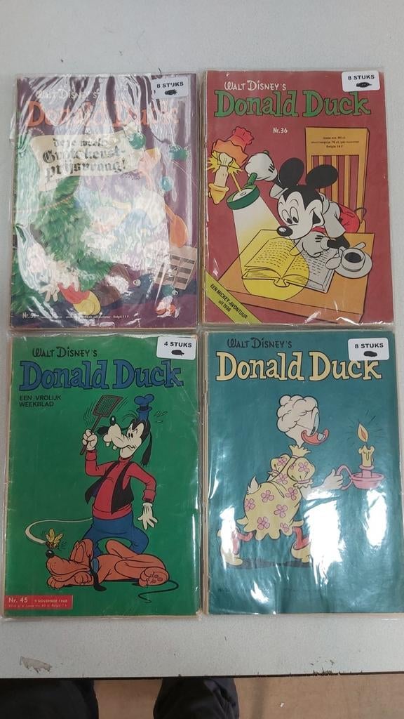 Donald Duck eind jaren 60 begin 70 partij 28 stuks, Boeken, Stripboeken, Gelezen, Meerdere stripboeken, Ophalen of Verzenden