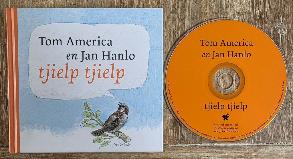 Tjielp tjielp - Tom America / Jan Hanlo - boekje met cd, Ophalen of Verzenden, Zo goed als nieuw, Tom America / Jan Hanlo -