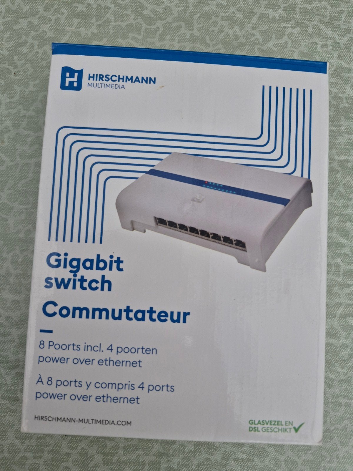 Hirschmann Gigabit Switch 8 Poorten met 4 PoE, Ophalen of Verzenden, Nieuw