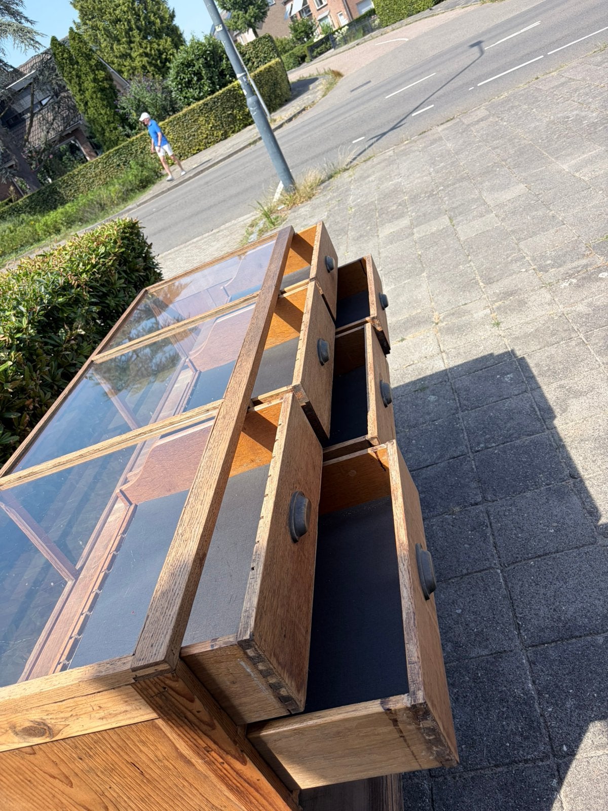 Vintage kast/toonbank, Antiek en Kunst, Antiek | Meubels | Kasten, Ophalen