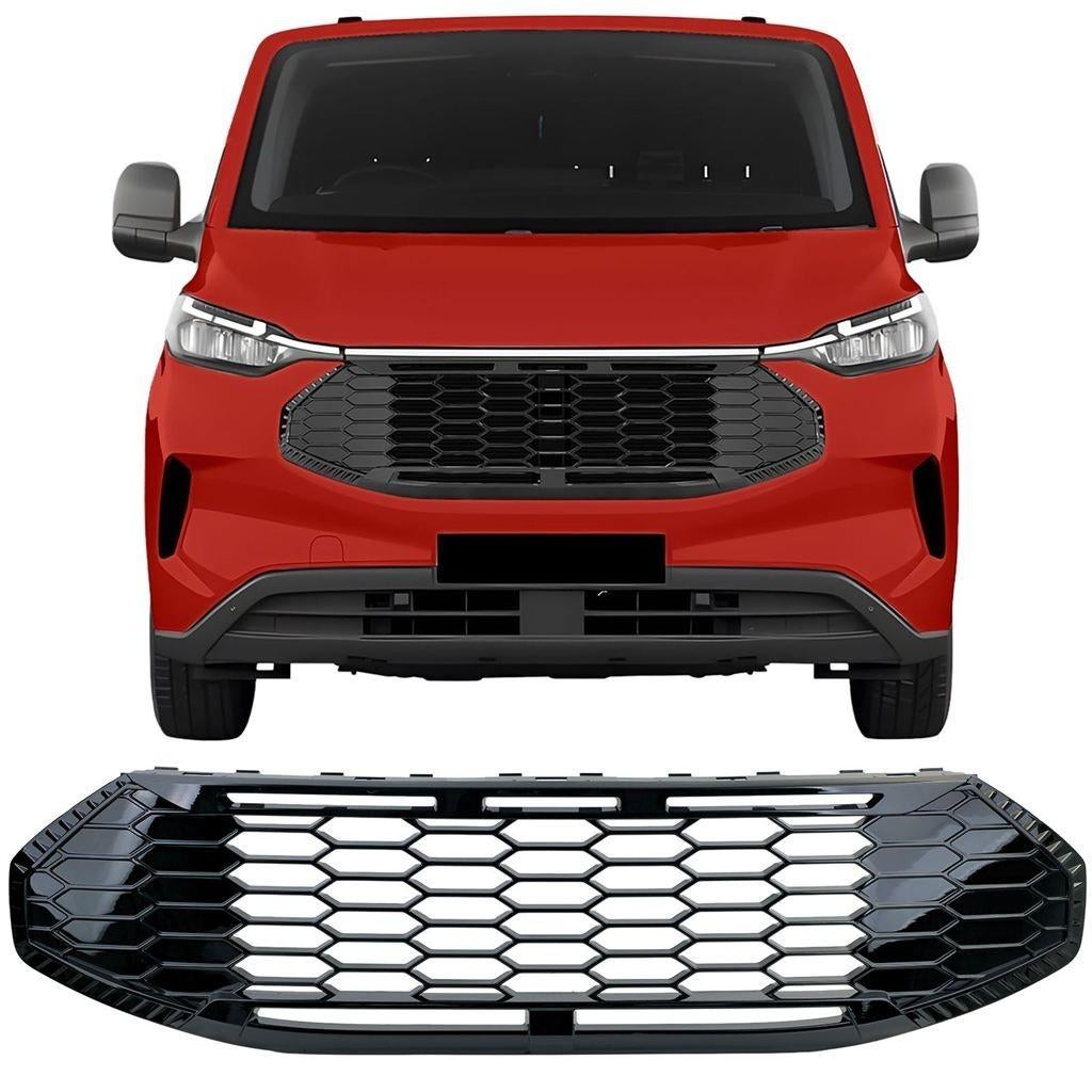 Sport Grill Voor Ford Transit Tourneo Custom Glans Zwart Zon, Verzenden, Automotive Parts, A.parts@hotmail.nl, Trasmolenlaan 12 3447 GZ Woerden
