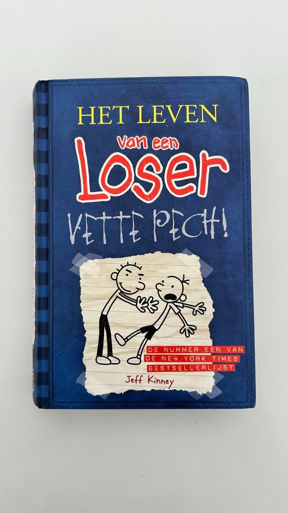 Het Leven van een Loser: Vette Pech! - Jeff Kinney, Boeken, Ophalen of Verzenden, Gelezen, Fictie