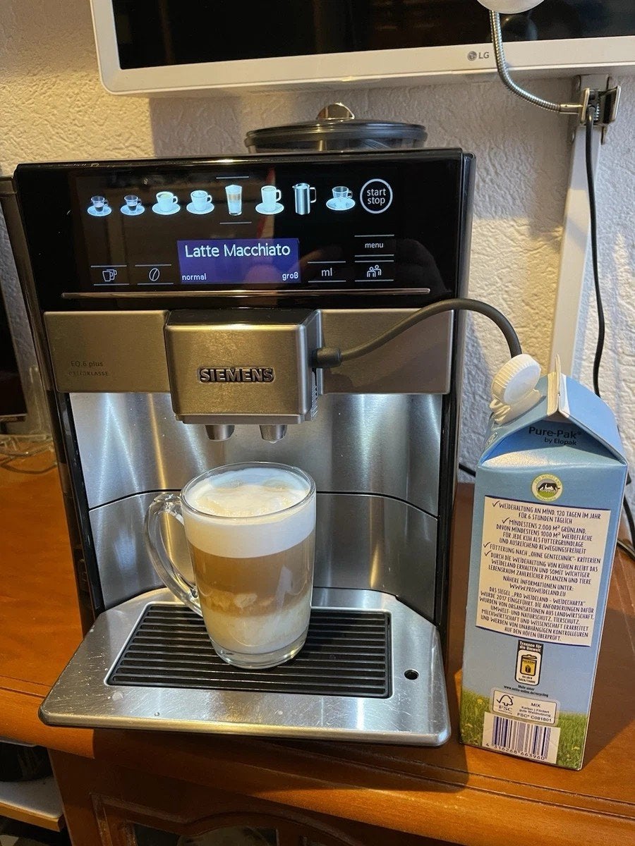 ✅ Refurbished✅ Siemens EQ.6 series - Luxe bonenmachine, Ophalen, 10 kopjes of meer, Afneembaar waterreservoir, Gemalen koffie