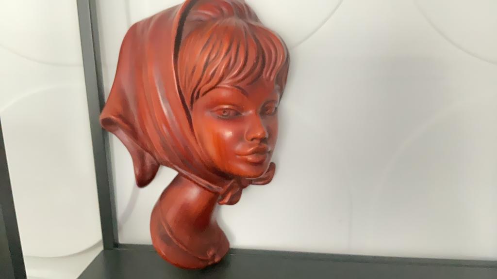 Vintage vrouwe hoofd ., Antiek en Kunst, Curiosa en Brocante, Ophalen of Verzenden