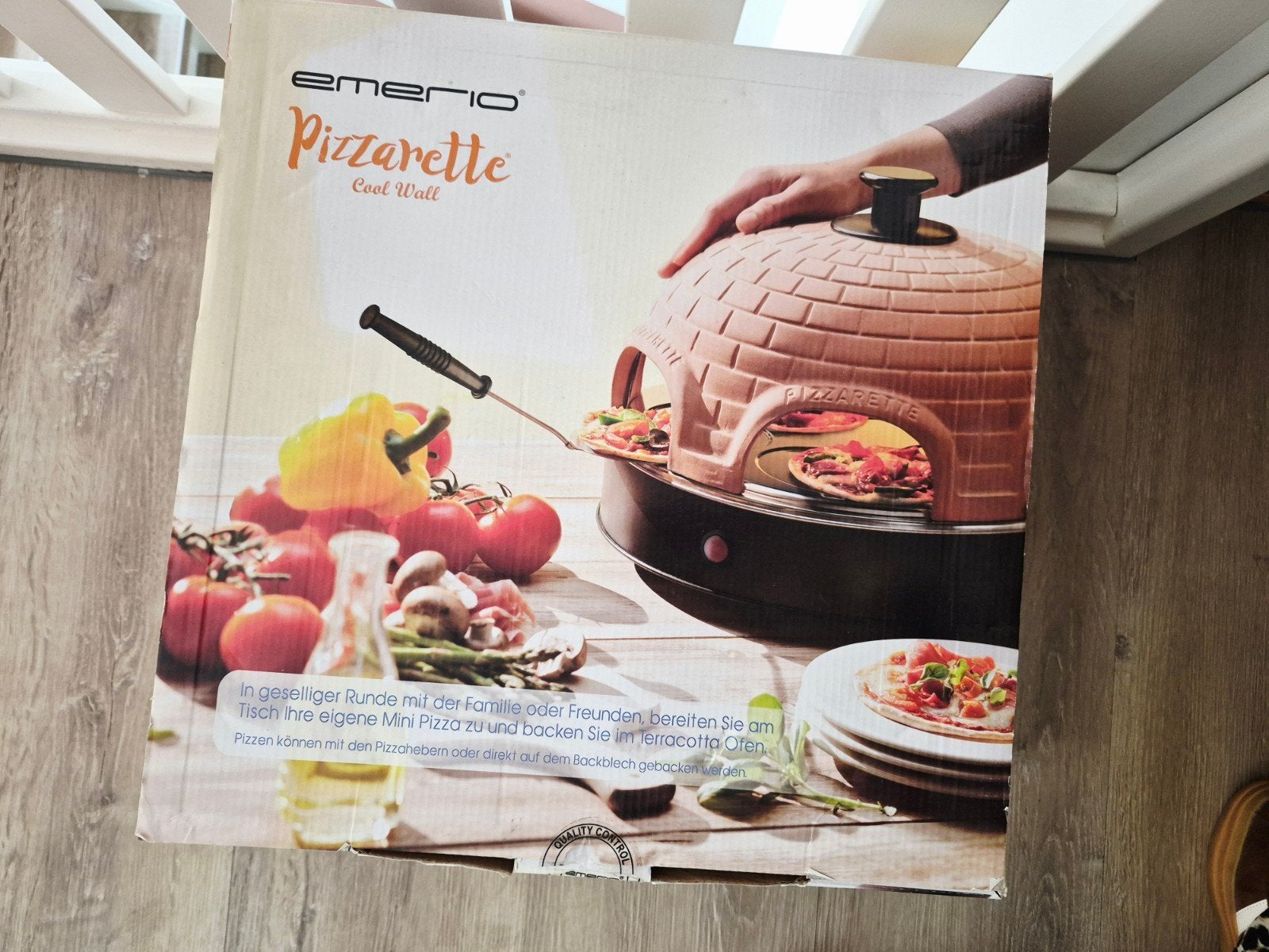 Emerio Pizzarette Cool Wall - Pizzaoven voor thuis, Ophalen of Verzenden, Gebruikt, 4 t/m 7 personen