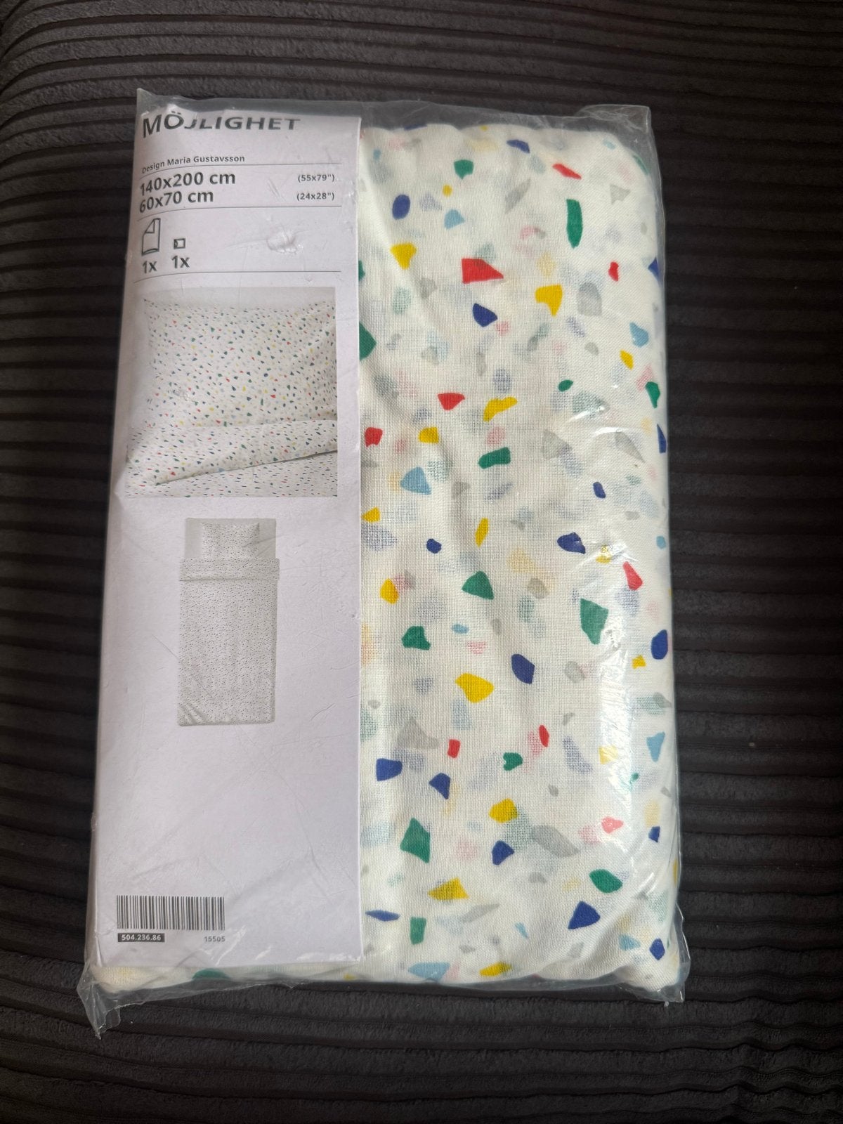 IKEA Möjlighet dekbedovertrek 140x200 cm met kussensloop, Kinderen en Baby's, Nieuw, Ophalen of Verzenden, IKEA, Ademend