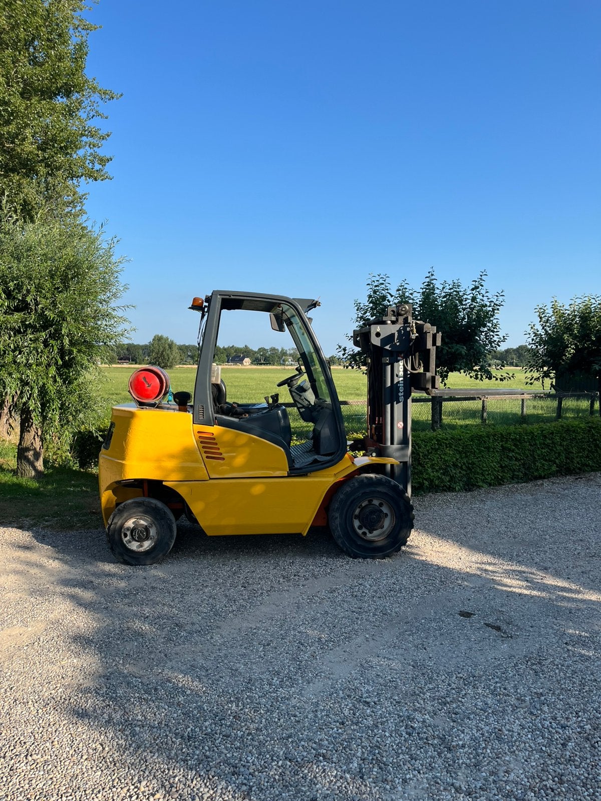 Steinbock fg4000 triplo-Sideshift-freelift 6cil lpg netjes✅, 1000 tot 2000 kg, Ophalen of Verzenden, LPG, Heftruck