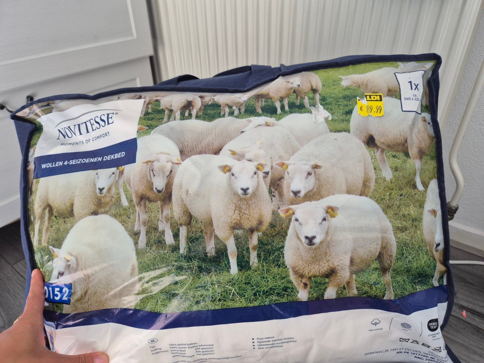 Nieuw! wollen dekbed, Huis en Inrichting, Slaapkamer | Beddengoed, Ophalen, Wit, Deken of Dekbed, Nieuw
