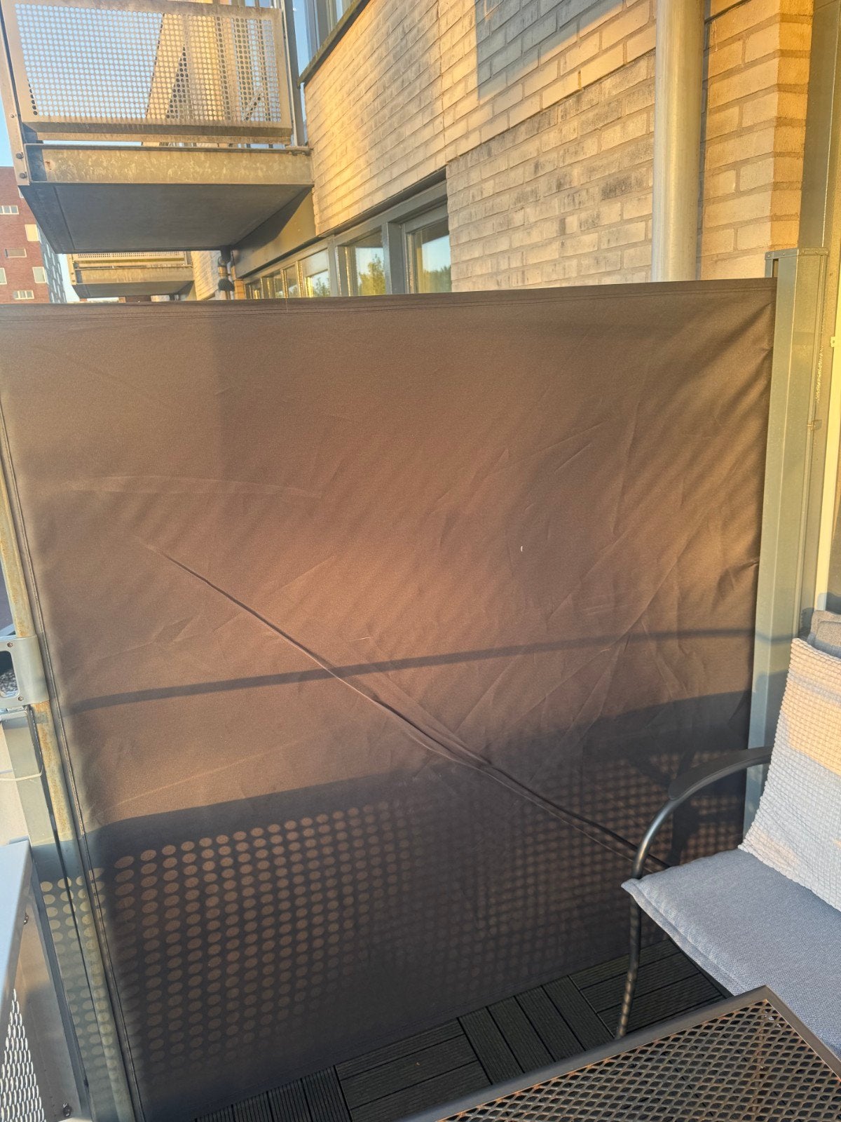 Uittrekbaar windscherm voor balkon of terras, Ophalen of Verzenden