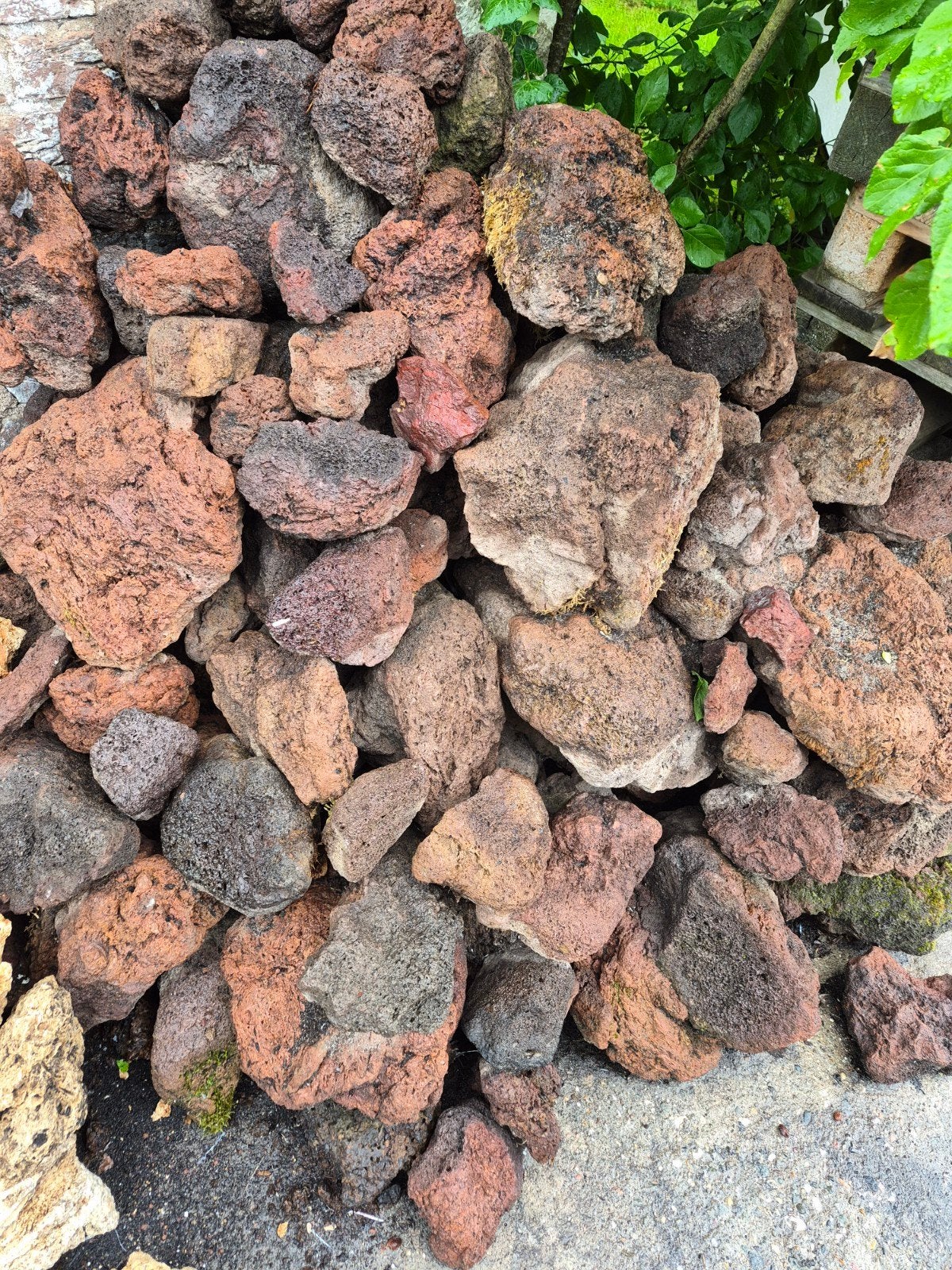 Lava Rotsen voor Tuin of Vijverdecoratie, Gebruikt, Bruin, Ophalen of Verzenden, Kei