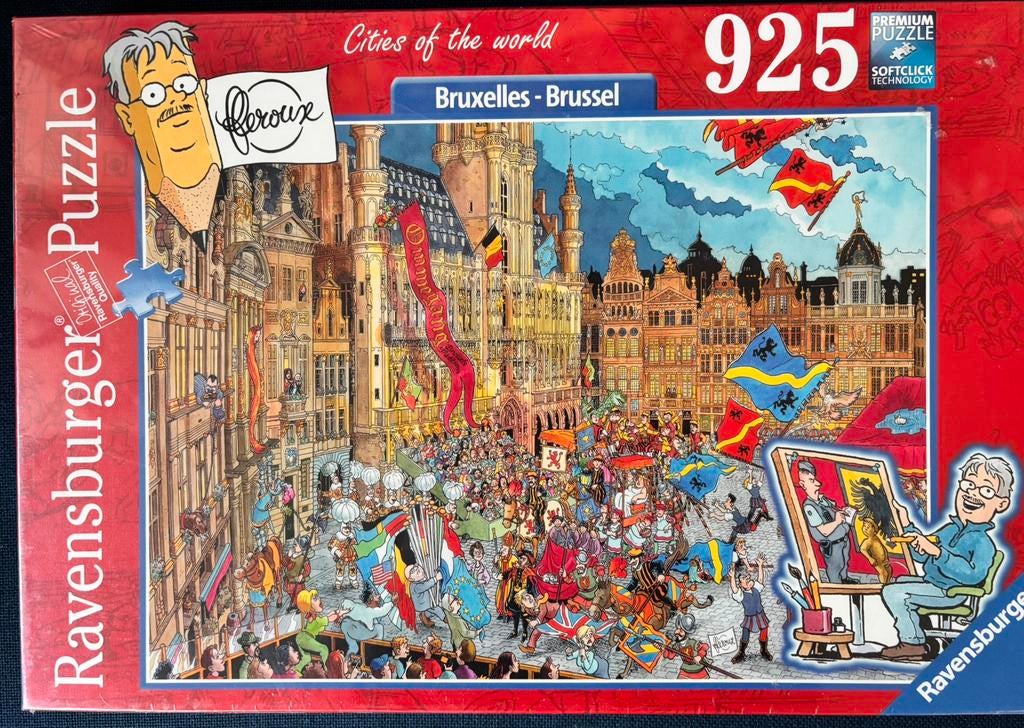 Puzzle Fleroux “Bruxelles-Brussel” (nieuw), Ophalen of Verzenden, 500 t/m 1500 stukjes, Zo goed als nieuw