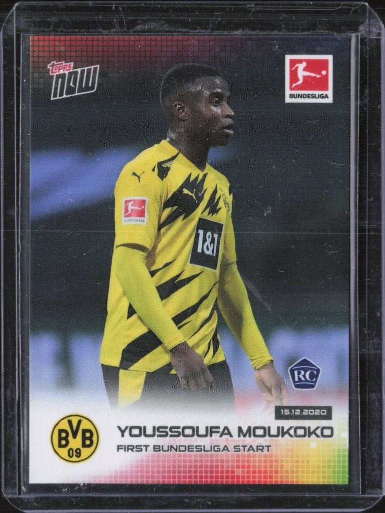 Youssoufa Moukoko Rookie Cards Topps NOW RC Set, Ophalen of Verzenden, Zo goed als nieuw, Meerdere plaatjes
