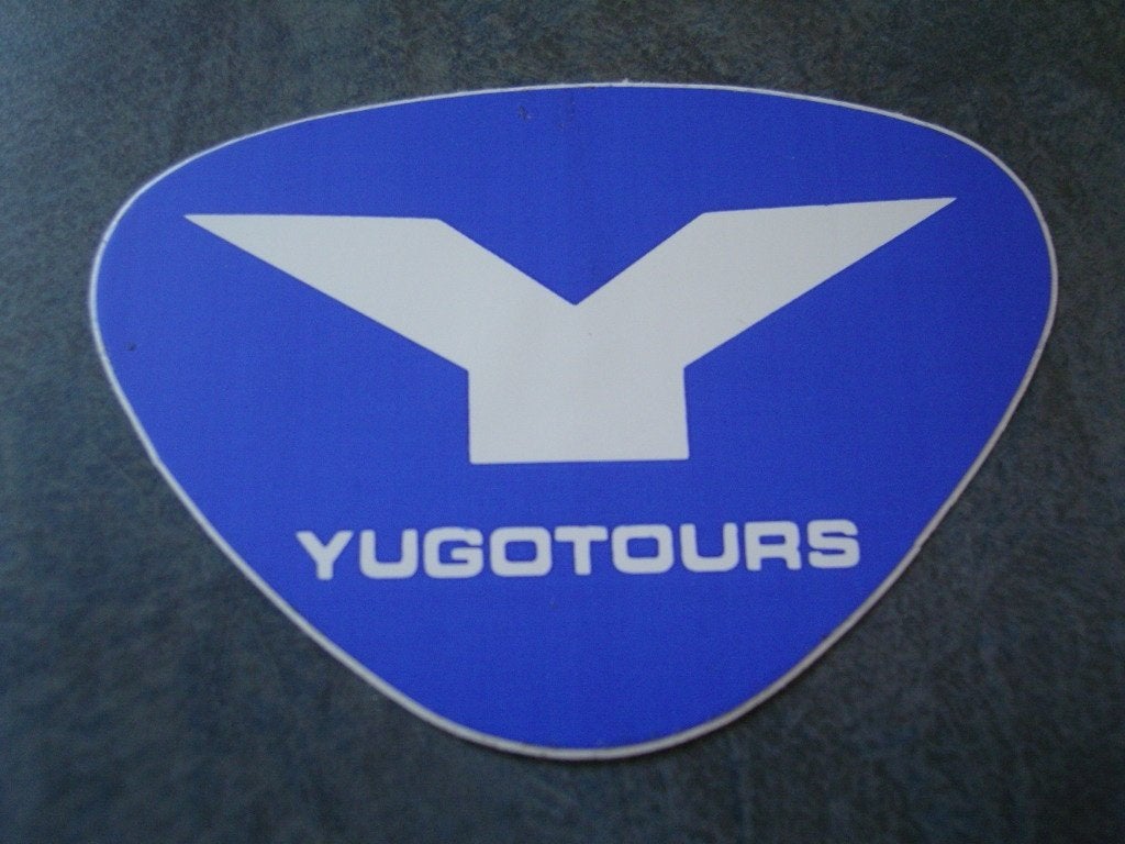 sticker YUGOTOURS logo *, Ophalen, Zo goed als nieuw