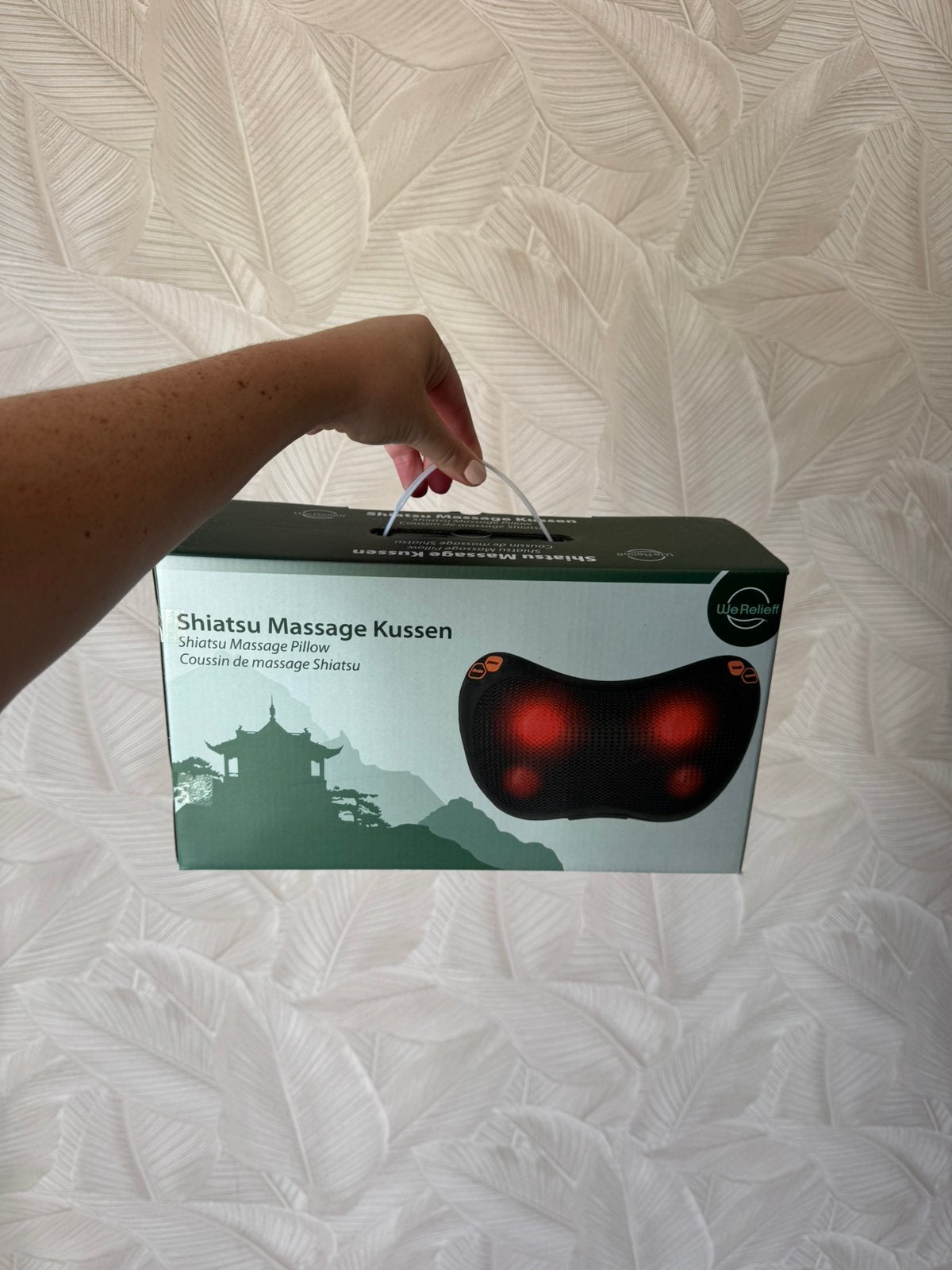 Shiatsu massage kussen, Ophalen of Verzenden, Zo goed als nieuw, Massagestoel of Kussen