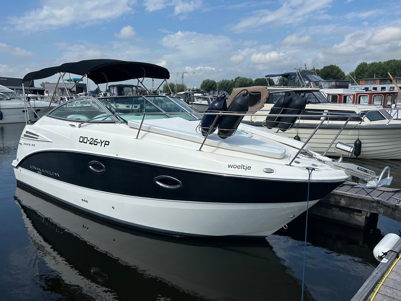 Prachtige Maxum 2500 SE, zeer compleet uitgerust, vaarklaar, Watersport en Boten, Motorboten en Motorjachten, Overige merken, Binnenboordmotor