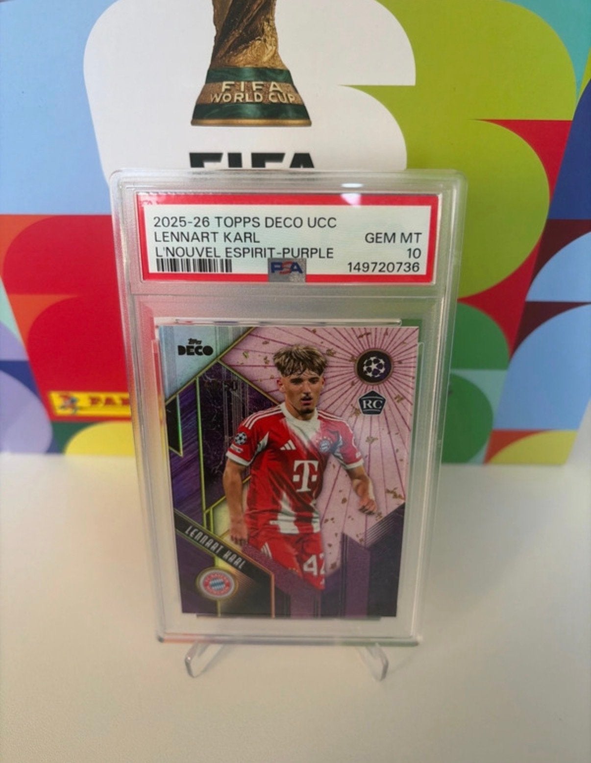 Lennart Karl RC /50 Topps Deco UCC PSA 10 GEM MT, Verzenden, Nieuw, Buitenlandse clubs, Spelerskaart