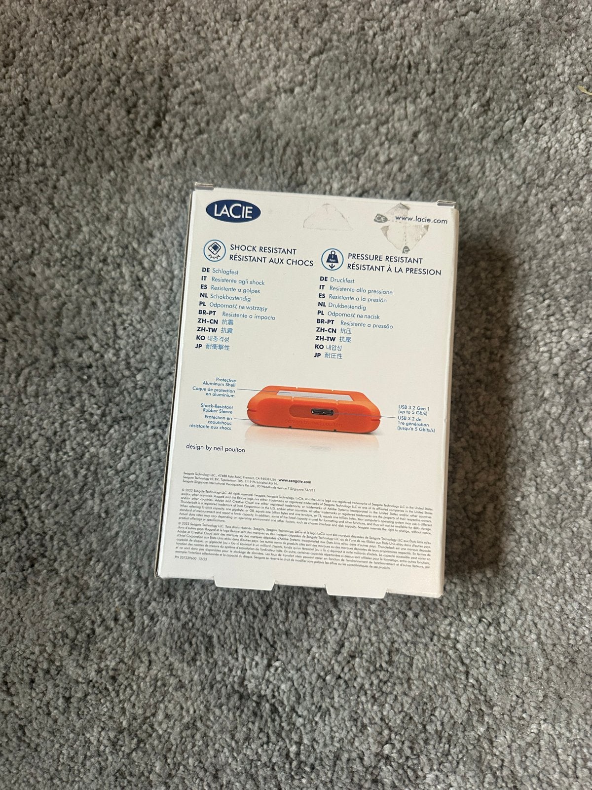 Lacie Rugged Mini 2TB - Nieuwstaat, ongebruikt, Computers en Software, Harde schijven, 2TB, HDD, Nieuw, Ophalen of Verzenden