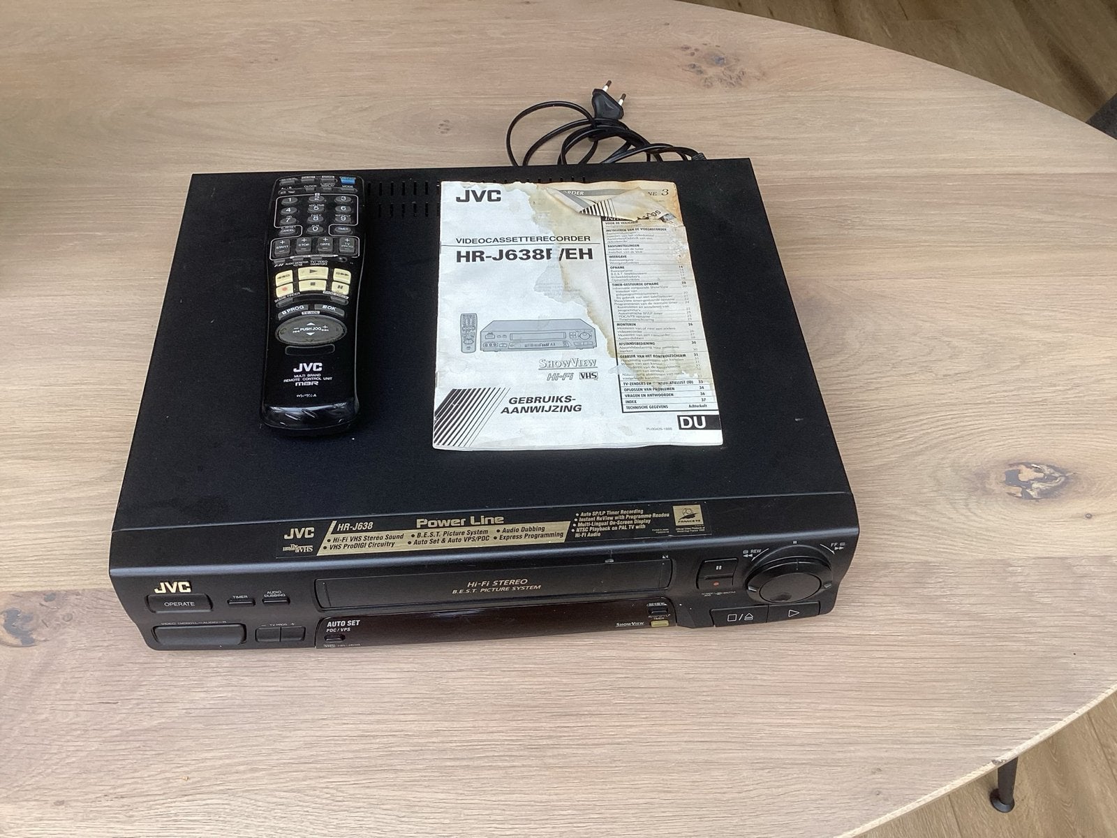JVC HR J638 vhs hifi stereo perfect, Ophalen of Verzenden, Zo goed als nieuw